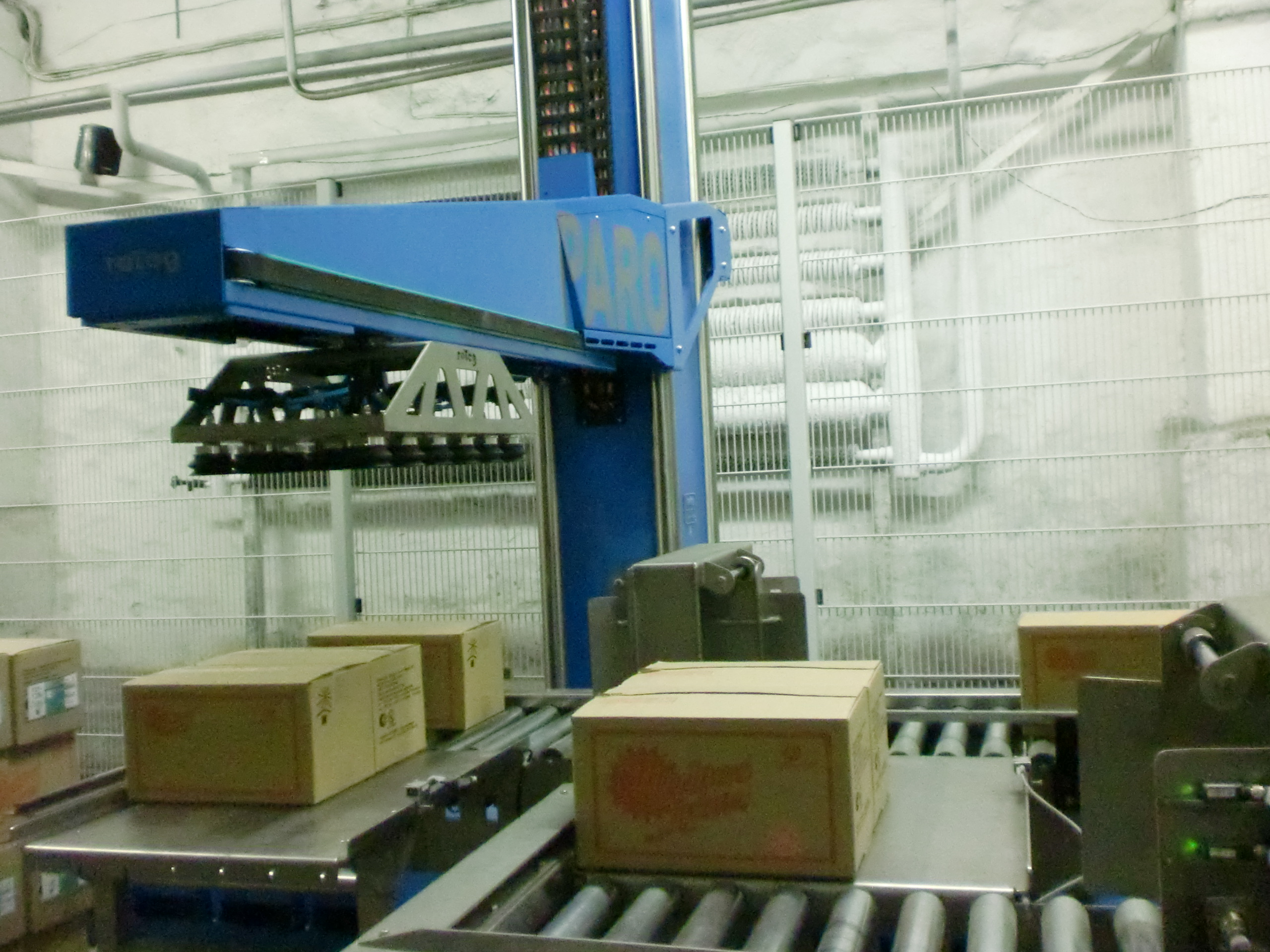 Sortierung der Packstücke auf Stichbahnen Sortierung der Packstücke (Fette) auf Stichbahnen