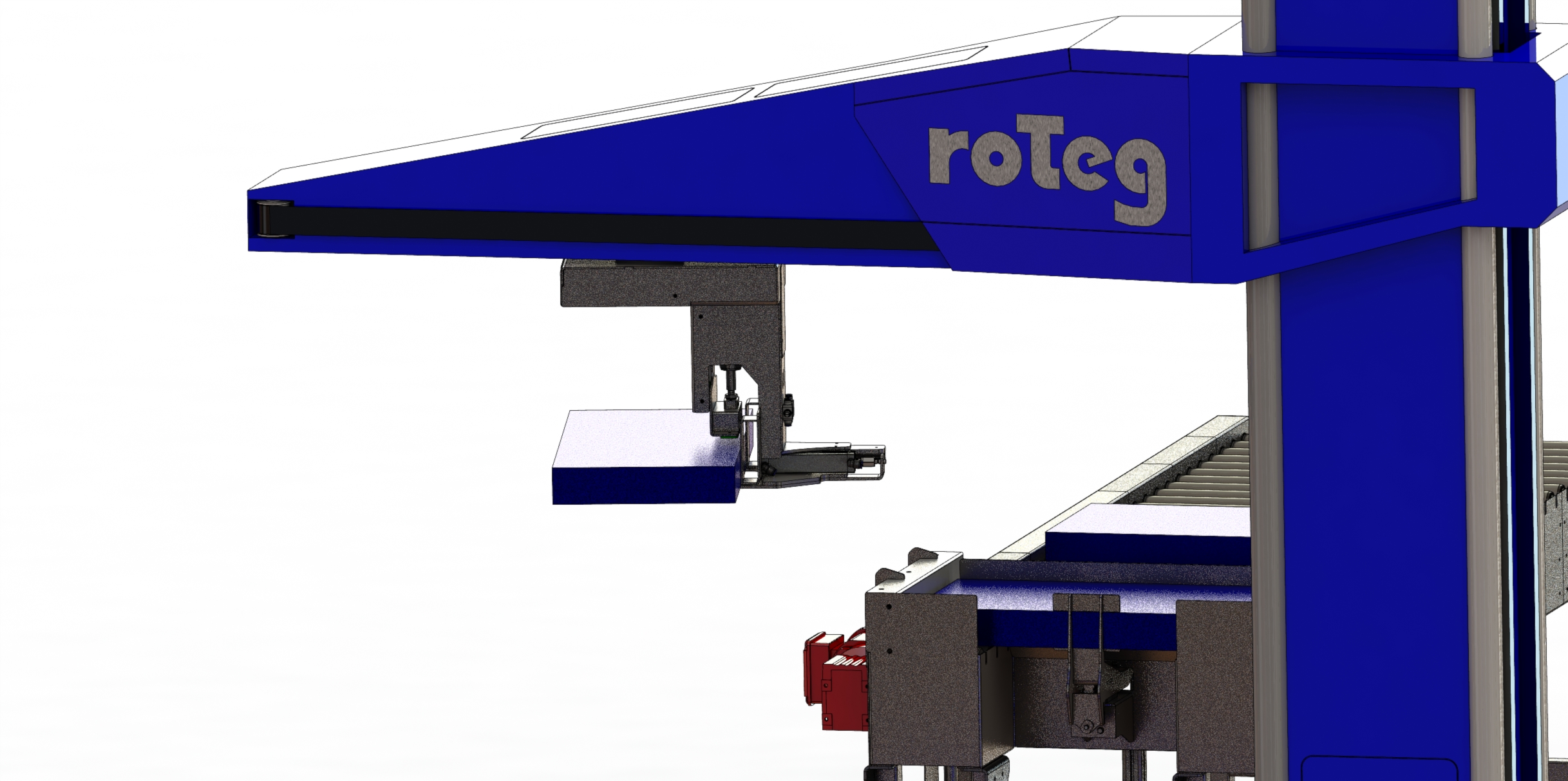 Für die Ordnerdecken haben die roTeg-Konstrukteure einen speziellen Klemmgreifer entwickelt. Für die Ordnerdecken haben die roTeg-Konstrukteure einen speziellen Klemmgreifer entwickelt.